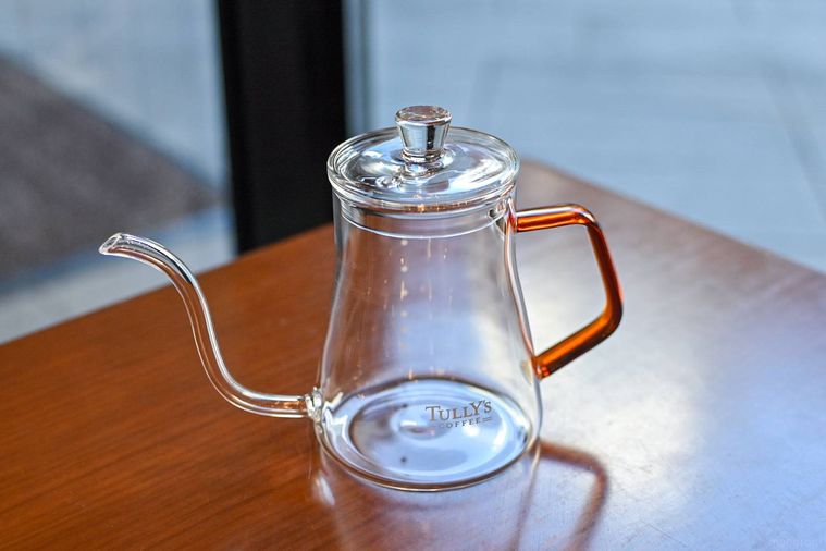 ガラスポットのアップ