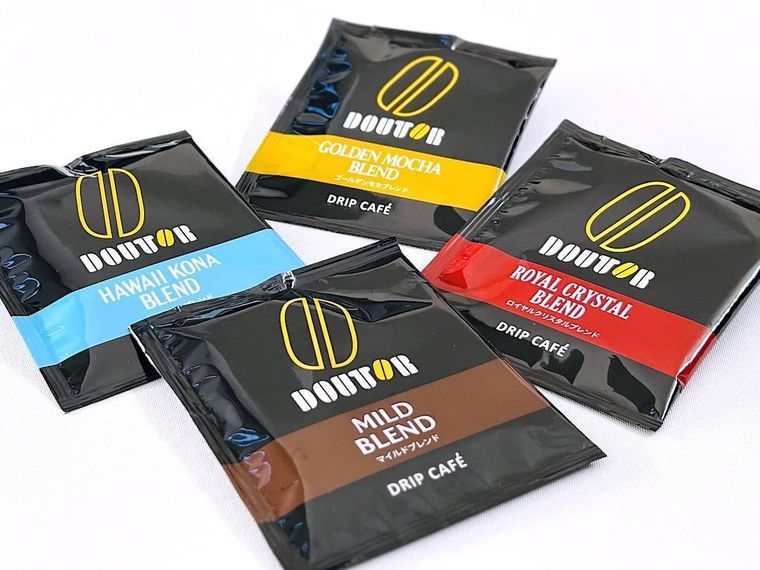 ドトールコーヒーショップのドリップカフェ4種