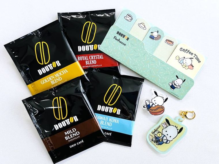 ドトールコーヒーショップ福袋2026のドリップカフェ4種とオリジナルグッズ3点