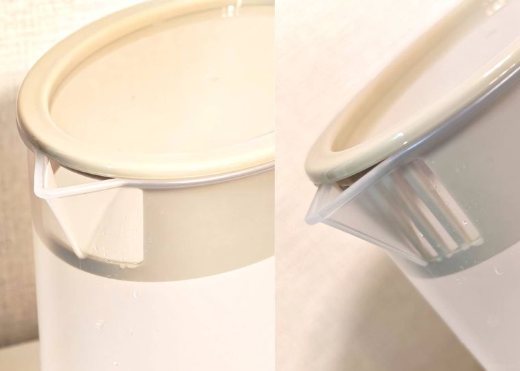 耐熱ピッチャーの注ぎ口