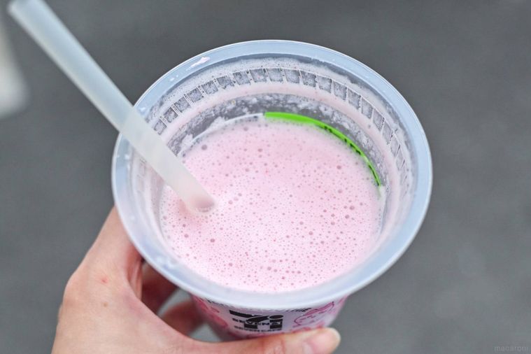 スムージーの中身のアップ