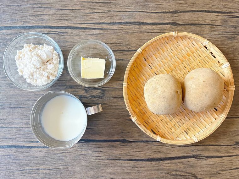 スイートポテト風じゃがいもクリーム の材料