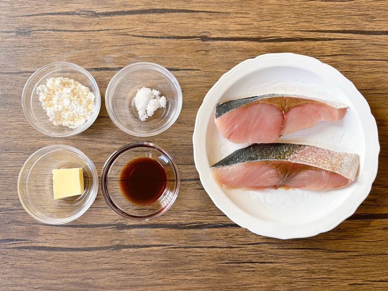 ぶりのバター醤油焼きの材料