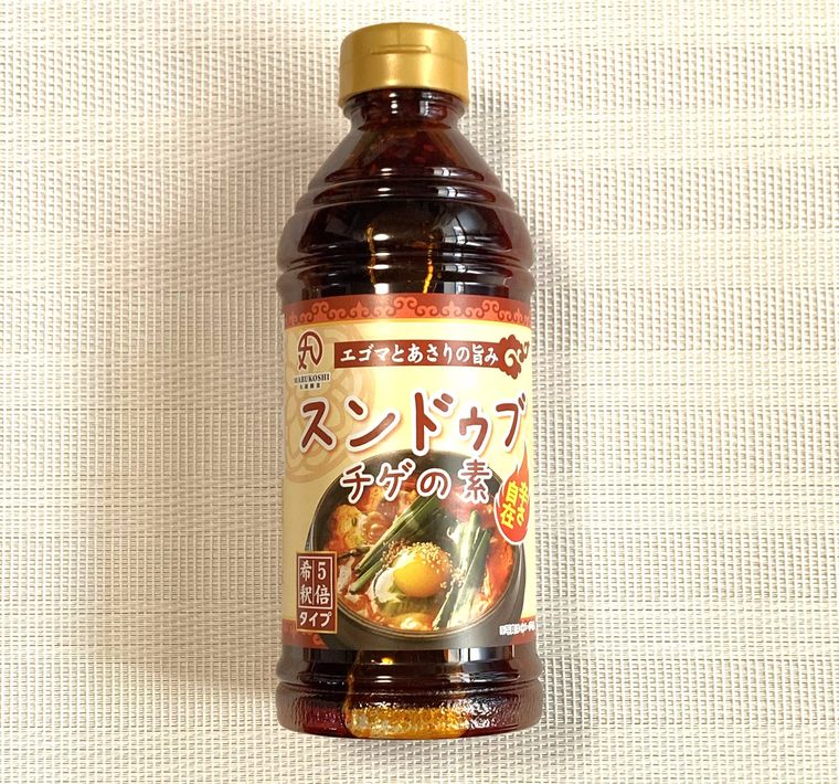 プラスチックボトルに入ったロピアのスンドゥブチゲの素