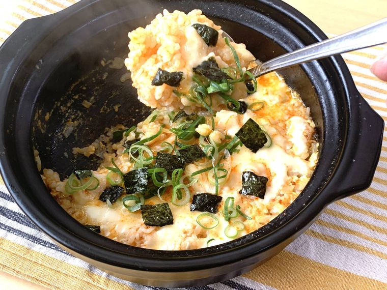 ロピアのスンドゥブチゲの素で作ったスンドゥブチゲ鍋のしめ