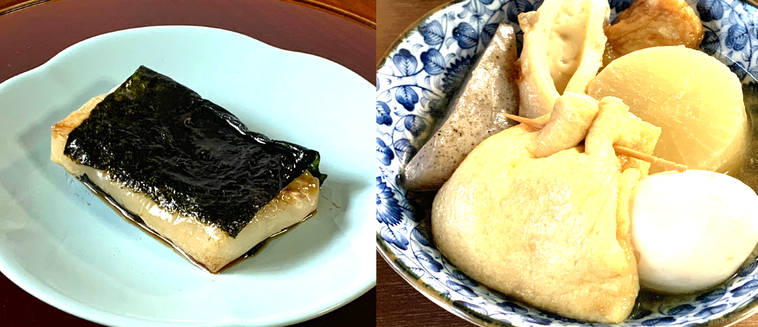 一升もちで作った磯辺焼きともち巾着