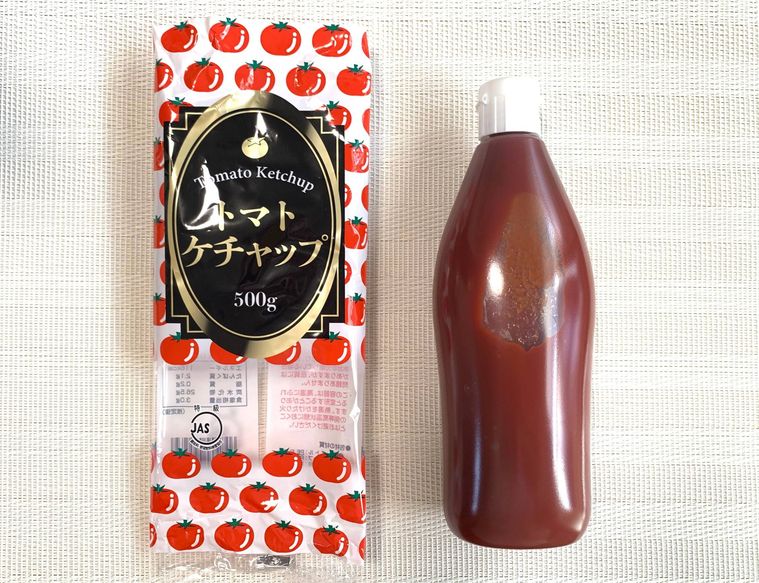 業務スーパー特級トマトケチャップ 500gとパッケージ