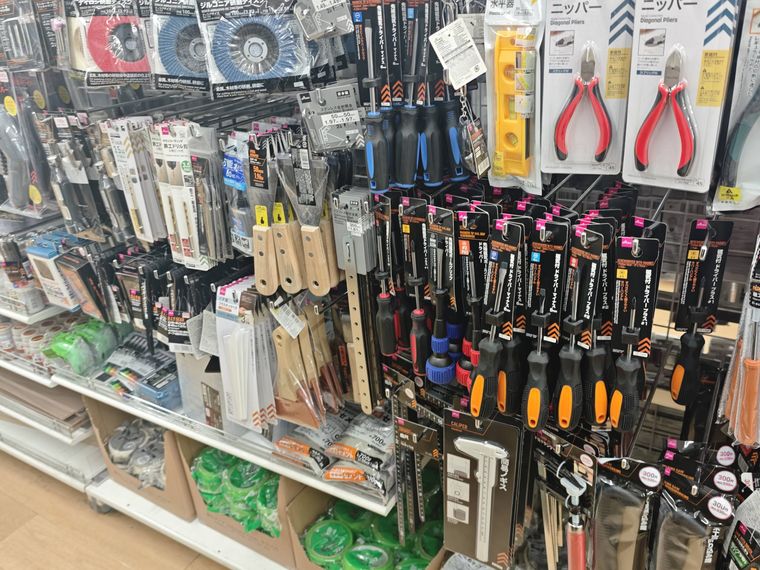 ダイソーのドライバー売り場