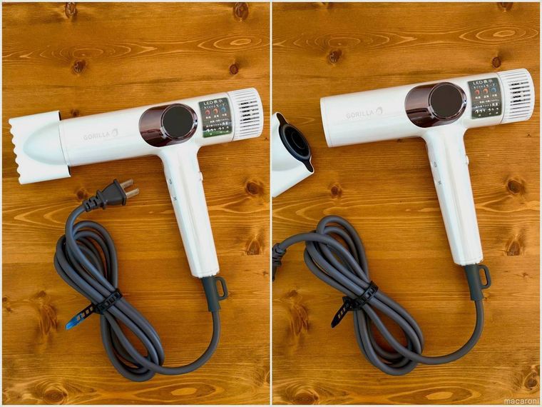 ゴリラのひとふきのノズル着脱の様子