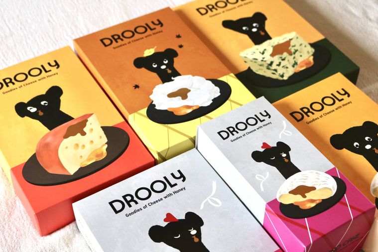 ドローリーのお菓子のパッケージ