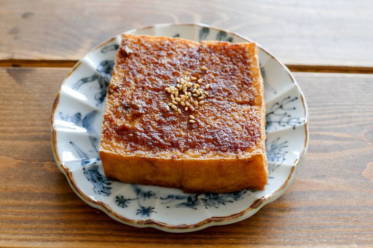 にんにく醤油カリカリ厚揚げ