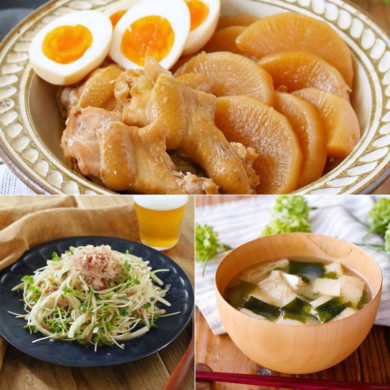 濃いめ主菜さっぱり副菜の献立セット