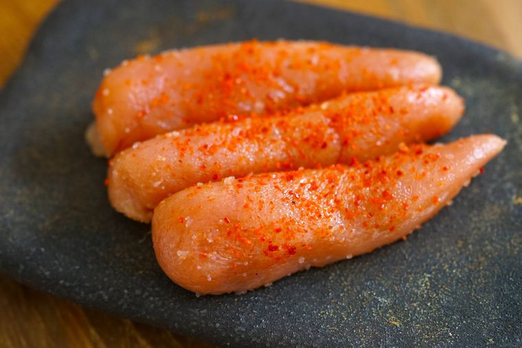 お皿に盛られた明太子