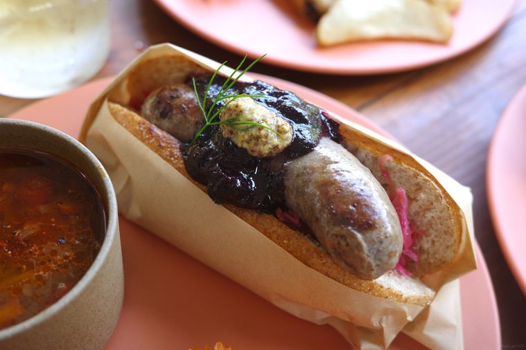 ジビエのホットドッグ