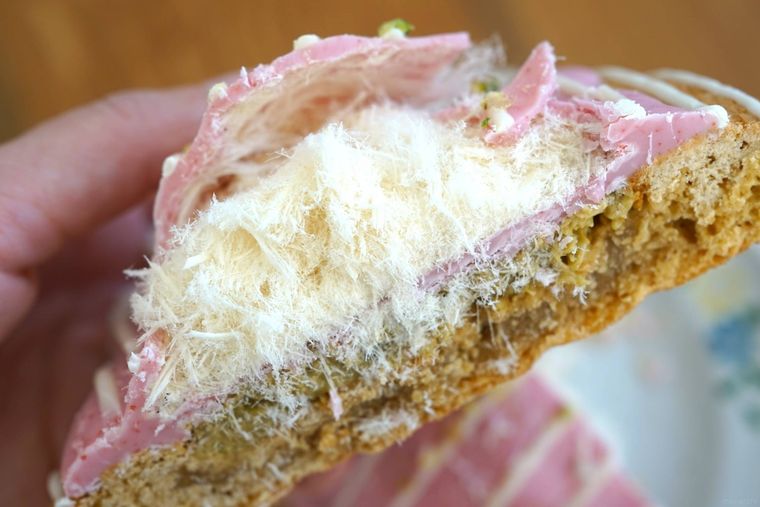 エンジェルヘアーチョコの断面