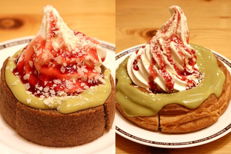 ピスタチオのエリア限定シロノワールとクロネージュ