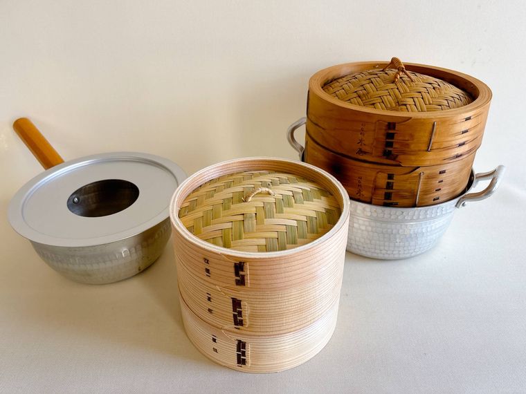 せいろと鍋、蒸し板