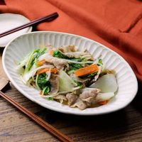 白菜と豚肉の中華風炒め