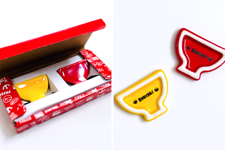 すき家SMILE BOX 2026のどんぶり箸置き