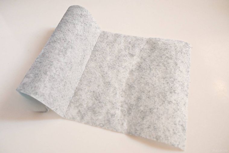 広げた水回りの汚れ用 掃除シート