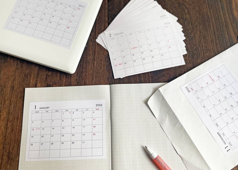 カレンダーシールの活用アイデアいろいろ