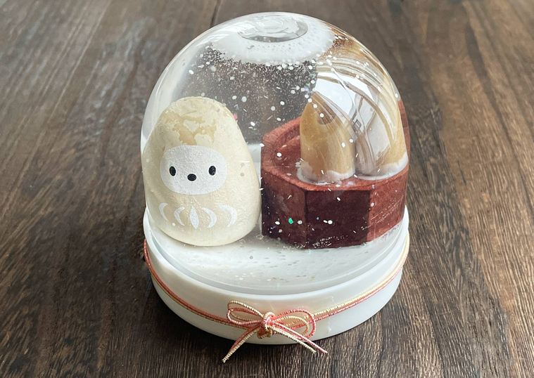 お正月風スノードーム