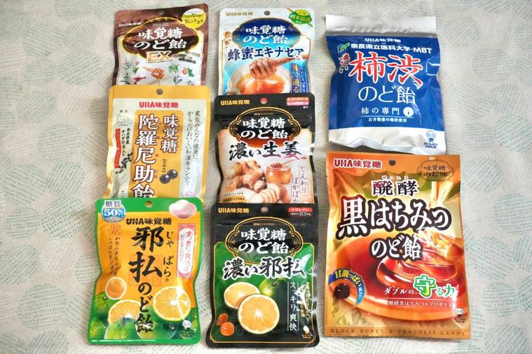 のど飴のパッケージ