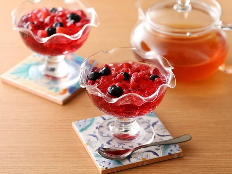 5. 美酢フルーツジュレコーン茶