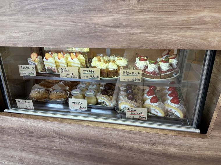 甲子軒で販売している洋菓子