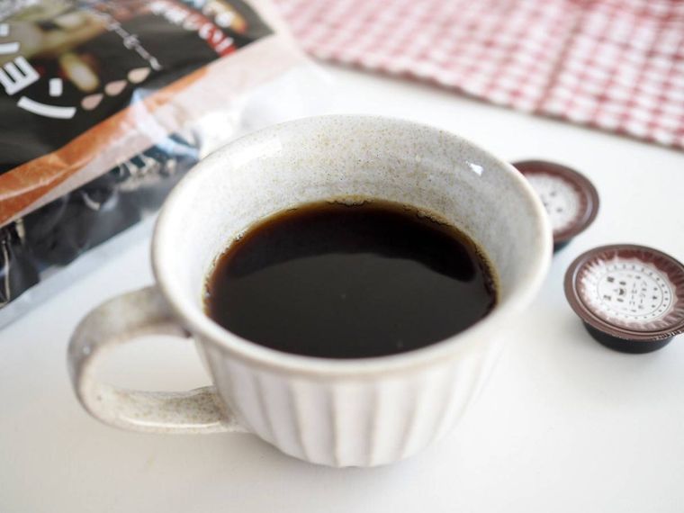 濃縮コーヒーポーションを使用したコーヒー