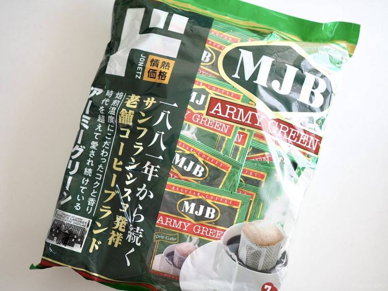ドリップコーヒーアーミーグリーンのパッケージ