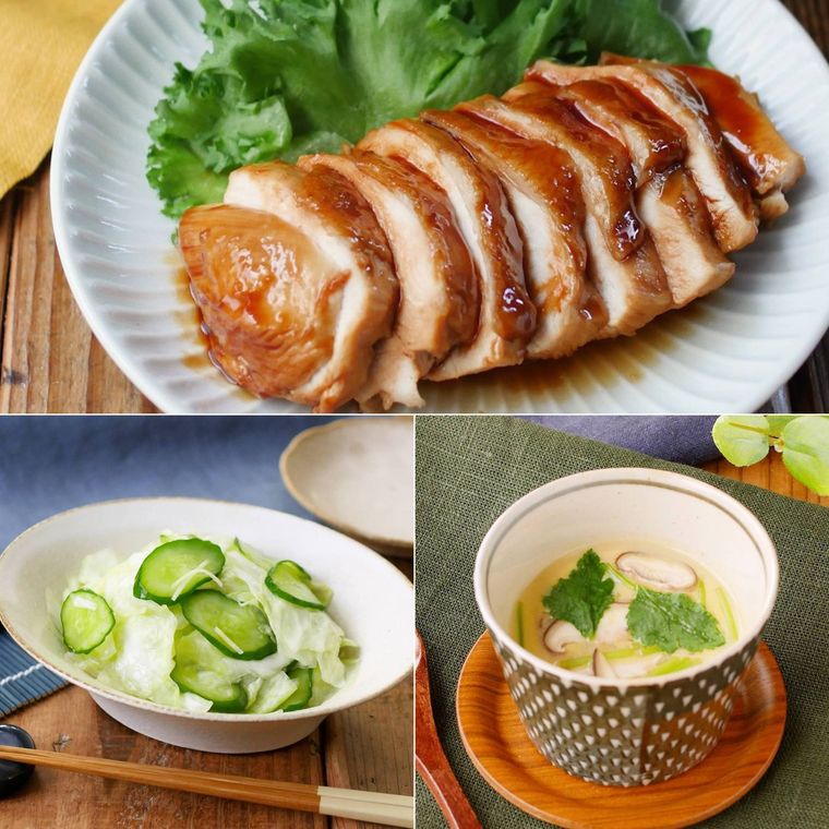 さっぱりシャキシャキ副菜の献立セット