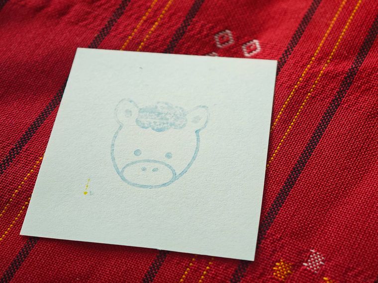 年賀スタンプ24を使っている様子