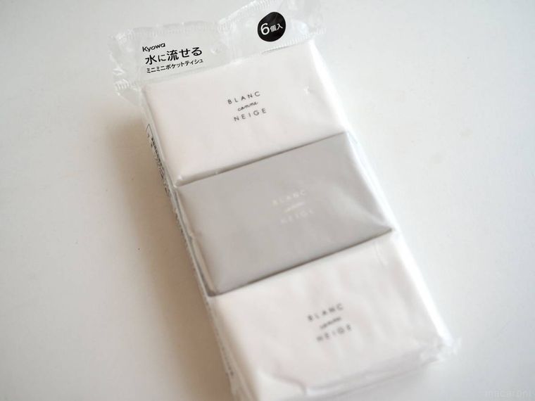 キャンドゥ水に流せるミニミニポケットティッシュのパッケージ