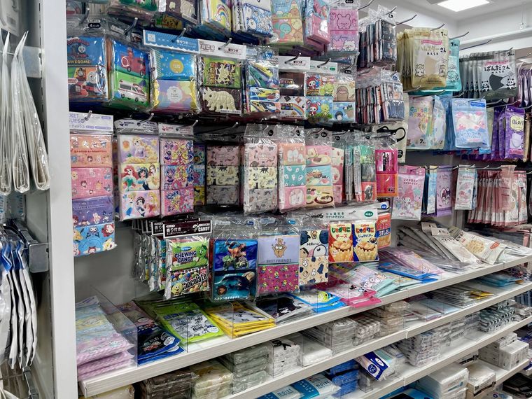 セリアのポケットティッシュコーナー