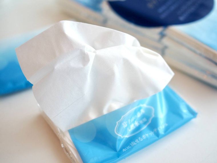 ダイソー水に流せるポケットティッシュの中身