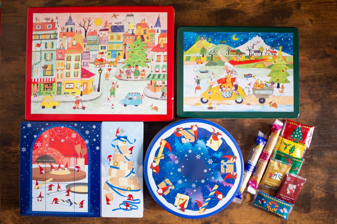 ヨックモックのクリスマス限定缶を開封！今からでも買える、2025年だけ