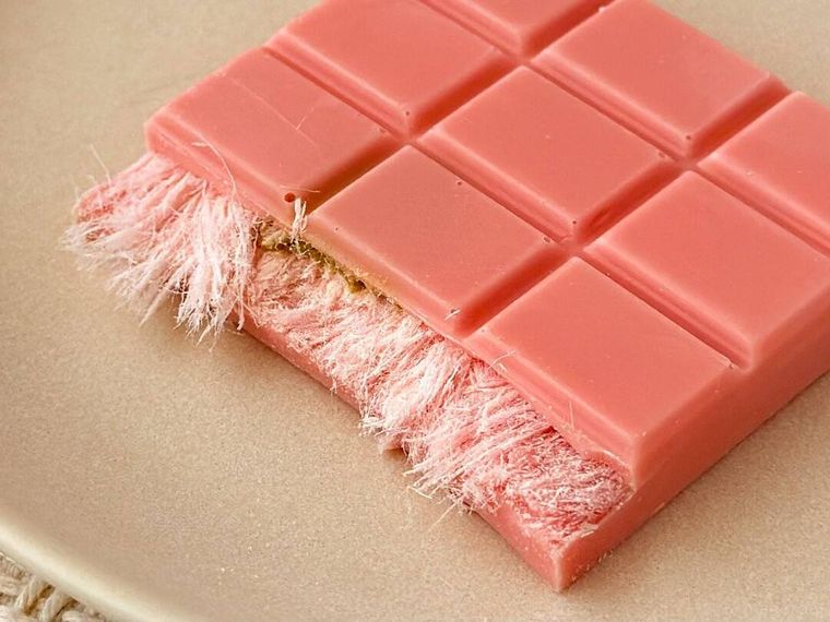 エンジェルヘアチョコレート ピンクの断面