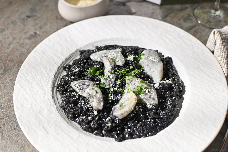 イカ墨のリゾット