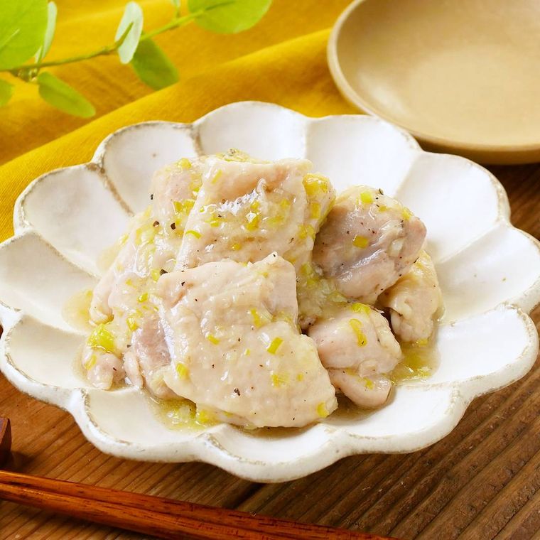 レンジで作れるねぎ塩鶏