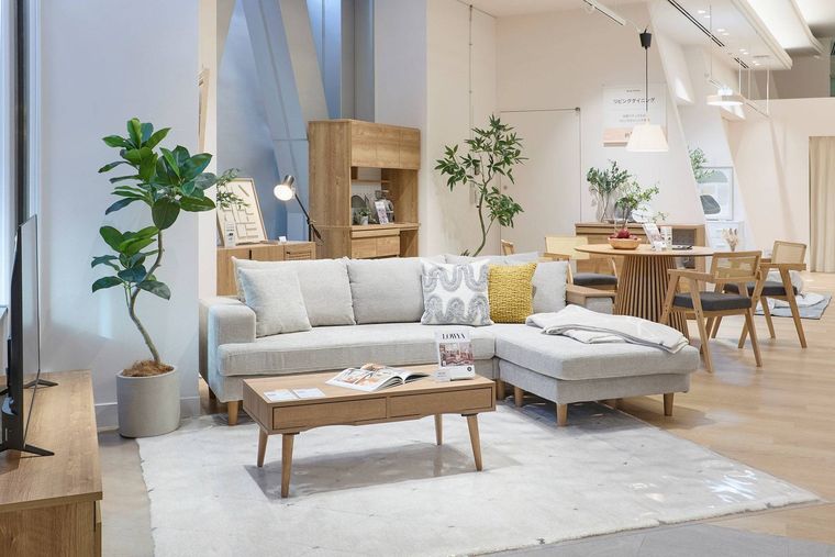 北欧ナチュラルなリビングダイニング風ルームコーディネート