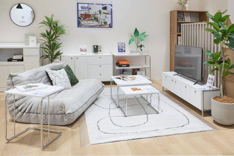 ミッドセンチュリーモダンのワンルーム風ルームコーディネート