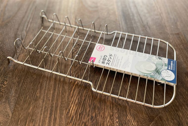 ダイソーのステンレス水切りスタンド