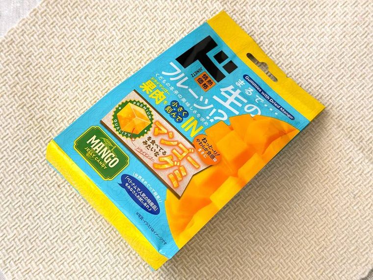 ドン・キホーテのマンゴーグミのパッケージ