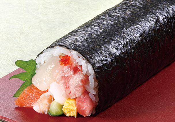 北海道産帆立入り海鮮太巻