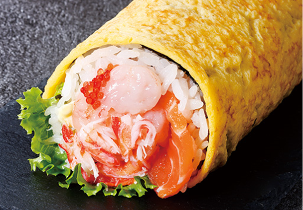 生サーモン・ずわいがに入り玉子サラダ太巻