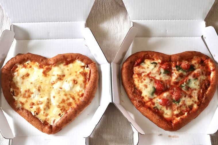 ハートピザ2種類