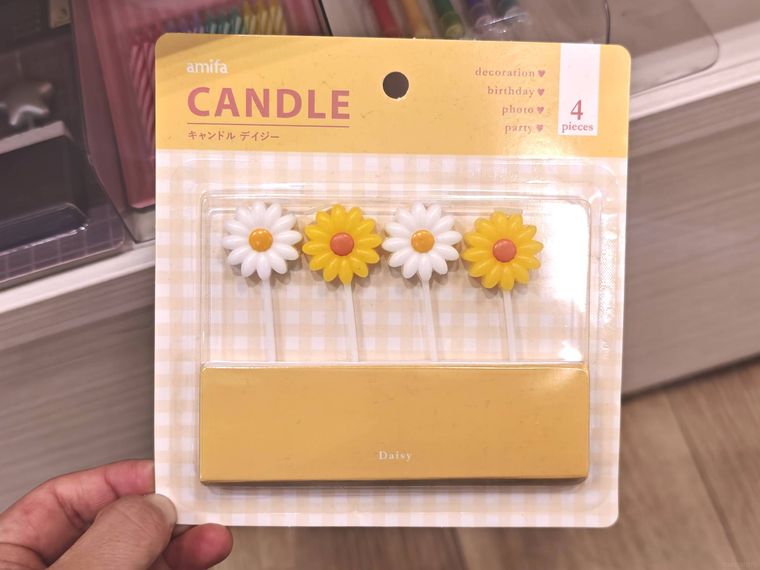 キャンドル デイジーを持っている様子