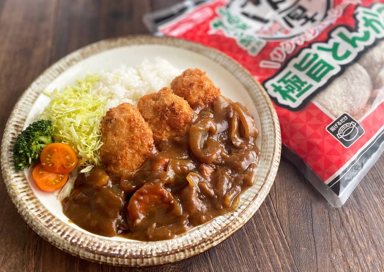 肉厚極旨とんかつで作ったカツカレー