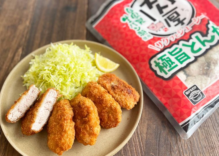 業務スーパーの肉厚極旨とんかつ